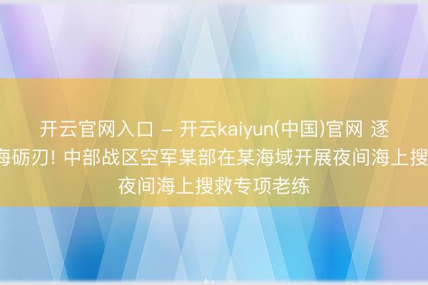 开云官网入口 - 开云kaiyun(中国)官网 逐浪而行， 夜海砺刃! 中部战区空军某部在某海域开展夜间海上搜救专项老练