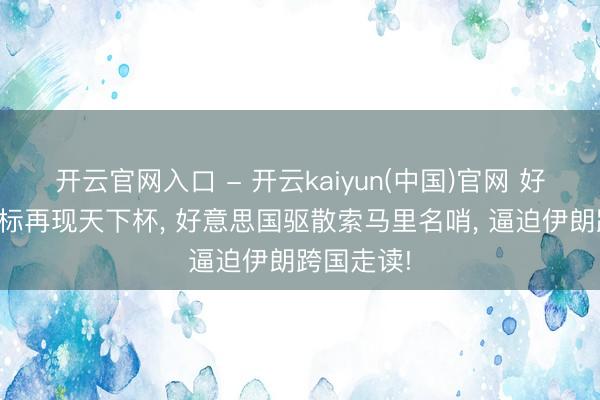 开云官网入口 - 开云kaiyun(中国)官网 好意思式双标再现天下杯， 好意思国驱散索马里名哨， 逼迫伊朗跨国走读!